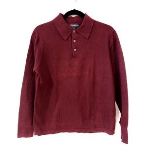 SOLD🚫 Merona Long Sleeves Knit Polo Shirt